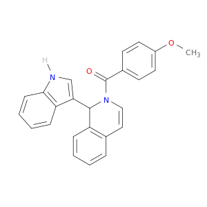 Isoquinoline, 1,2-dihydro-1-(1H-indol-3-yl)-2-(4-methoxybenzoyl)-