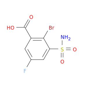 2-Bromo-5-fluoro-3-sulfamoylbenzoic Acid