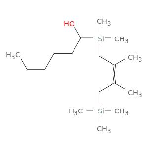 1-Hexanol, 1-[[2,3-dimethyl-4-(trimethylsilyl)-2-butenyl]dimethylsilyl]-