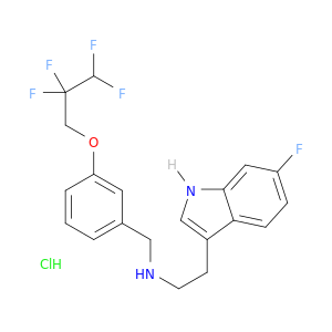 1H-吲哚-3-乙醇胺,6-氟-N-[[3-(2,2,3,3-四氟丙氧基)苯基]甲基]-,盐酸盐(1：1)