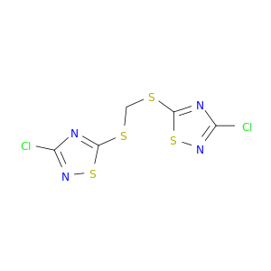 1,2,4-Thiadiazole,5,5'-[methylenebis(thio)]bis[3-chloro- (9CI)