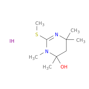 3,4,6,6-tetramethyl-2-(methylsulfanyl)-3,4,5,6-tetrahydropyrimidin-4-ol hydroiodide(1:1)