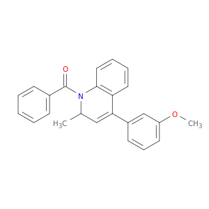 Quinoline, 1-benzoyl-1,2-dihydro-4-(3-methoxyphenyl)-2-methyl-