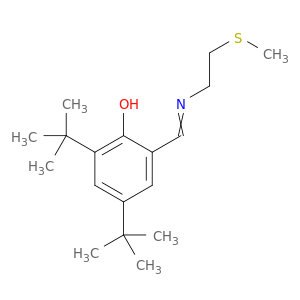 Phenol, 2,4-bis(1,1-dimethylethyl)-6-[[[2-(methylthio)ethyl]imino]methyl]-