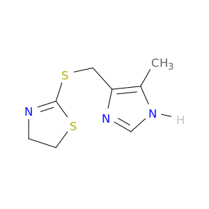 Thiazole, 4,5-dihydro-2-[[(5-methyl-1H-imidazol-4-yl)methyl]thio]-