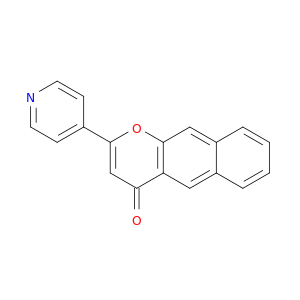 4H-Naphtho[2,3-b]pyran-4-one, 2-(4-pyridinyl)-