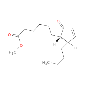 3-Cyclopentene-1-hexanoic acid, 2-butyl-5-oxo-, methyl ester, trans-