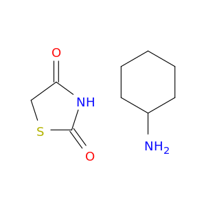 2,4-Thiazolidinedione, compd. with cyclohexylamine (1:1)