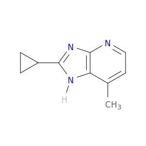 1H-Imidazo[4,5-b]pyridine, 2-cyclopropyl-7-methyl-