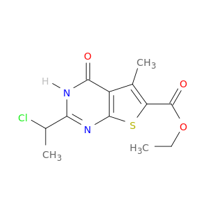 2-(1-氯乙基)-5-甲基-4-氧代-3H,4H-噻吩并[2,3-D]嘧啶-6-羧酸乙酯