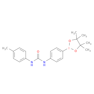 N-(4-甲基苯基)-N'-[4-(4,4,5,5-四甲基-1,3,2-二氧杂硼杂环戊烷-2-基)苯基]脲