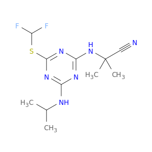 Propanenitrile,2-[[4-[(difluoromethyl)thio]-6-[(1-methylethyl)amino]-1,3,5-triazin-2-yl]amino]-2-methyl-