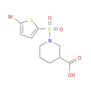 1-[(5-溴-2-噻吩基)磺酰基]-3-哌啶羧酸