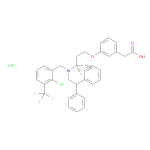 (R)-2-[3-[3-[3-[2-氯-3-(三氟甲基)苄基]][2,2-[二苯乙基]氨基]-3-甲基丙氧基]苯基]乙酸盐酸盐