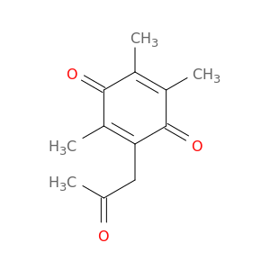 2,5-Cyclohexadiene-1,4-dione, 2,3,5-trimethyl-6-(2-oxopropyl)-