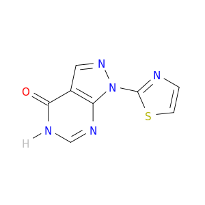 4H-吡唑啉[3,4-D]嘧啶-4-一,1,5-二氢-1-(2-噻唑基)-