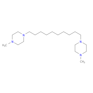 Piperazine, 1,1'-(1,10-decanediyl)bis[4-methyl-