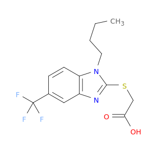 2-[1-丁基-5-(三氟甲基)-1H-苯并咪唑-2-基]硫酸