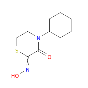 2,3-Thiomorpholinedione, 4-cyclohexyl-, 2-oxime