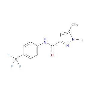 1H-Pyrazole-3-carboxamide, 5-methyl-N-[4-(trifluoromethyl)phenyl]-