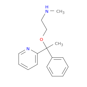 N-Methyl-2-(1-phenyl-1-(2-pyridinyl)ethoxy)ethanamine