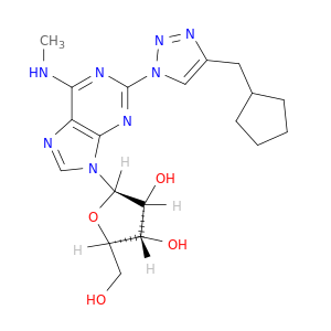 Adenosine, 2-[4-(cyclopentylmethyl)-1H-1,2,3-triazol-1-yl]-N-methyl-