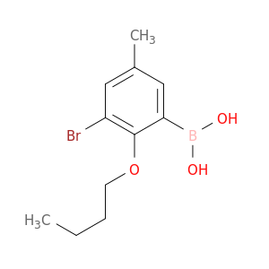3-溴-2-丁氧基-5-甲基苯基硼酸