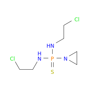 Phosphonothioic diamide, P-1-aziridinyl-N,N'-bis(2-chloroethyl)-