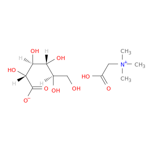 D-葡萄糖酸,离子(1-),1-羧基-N,N,N-三甲基甲酰氨酸