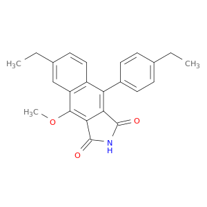 1H-Benz[f]isoindole-1,3(2H)-dione, 6-ethyl-9-(4-ethylphenyl)-4-methoxy-