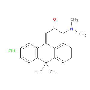 2-Propanone,1-(dimethylamino)-3-(9,9-dimethyl-10(9H)-anthracenylidene)-, hydrochloride(1:1)