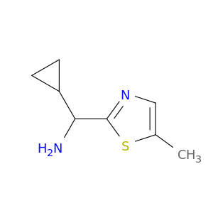 Cyclopropyl(5-methyl-1,3-thiazol-2-yl)methanamine