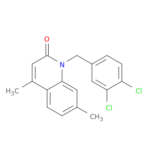 2(1H)-Quinolinone, 1-[(3,4-dichlorophenyl)methyl]-4,7-dimethyl-