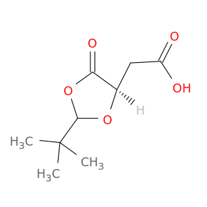 1,3-Dioxolane-4-acetic acid, 2-(1,1-dimethylethyl)-5-oxo-, (4R)-