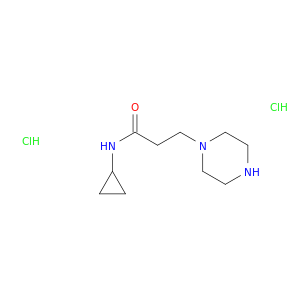 N-cyclopropyl-3-(piperazin-1-yl)propanamide dihydrochloride