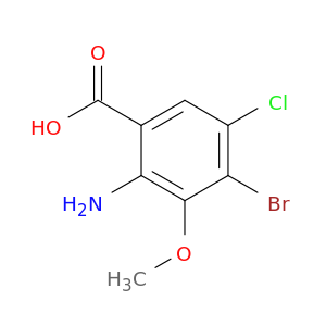 2-Amino-4-bromo-5-chloro-3-methoxybenzoic acid