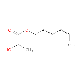 Propanoic acid, 2-hydroxy-, 2,4-hexadienyl ester
