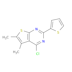 4-氯-5,6-二甲基-2-(噻吩-2-基)噻吩并[2,3-d]嘧啶