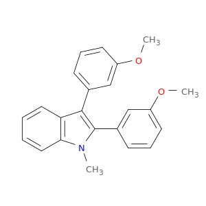 1H-Indole, 2,3-bis(3-methoxyphenyl)-1-methyl-