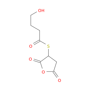 Butanethioic acid, 4-hydroxy-, S-(tetrahydro-2,5-dioxo-3-furanyl) ester