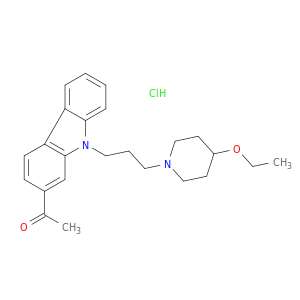 Ethanone,1-[9-[3-(4-ethoxy-1-piperidinyl)propyl]-9H-carbazol-2-yl]-, monohydrochloride(9CI)