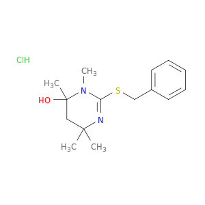 2-(benzylsulfanyl)-3,4,6,6-tetramethyl-3,4,5,6-tetrahydropyrimidin-4-ol hydrochloride(1:1)
