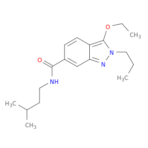 2H-Indazole-6-carboxamide, 3-ethoxy-N-(3-methylbutyl)-2-propyl-