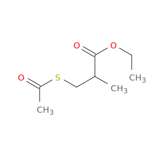 Propanoic acid, 3-(acetylthio)-2-methyl-, ethyl ester