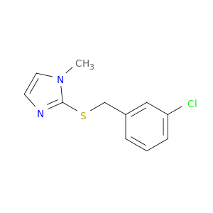 1H-Imidazole, 2-[[(3-chlorophenyl)methyl]thio]-1-methyl-