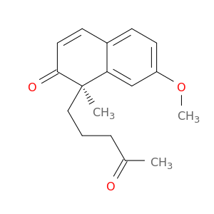 2(1H)-Naphthalenone, 7-methoxy-1-methyl-1-(4-oxopentyl)-, (R)-