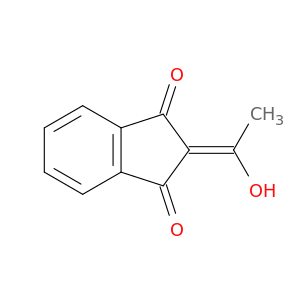 1H-Indene-1,3(2H)-dione, 2-(1-hydroxyethylidene)-
