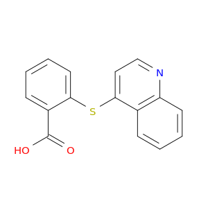 Benzoic acid, 2-(4-quinolinylthio)-
