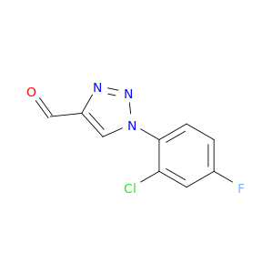 1-(2-chloro-4-fluorophenyl)-1H-1,2,3-triazole-4-carbaldehyde