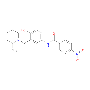 N-[4-HYDROXY-3-[(2-METHYL-PIPERIDIN-1-YL)METHYL]PHENYL]-4-NITRO-BENZAMIDE